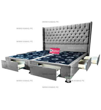 CAMA BOX KING AMERICANO 6...